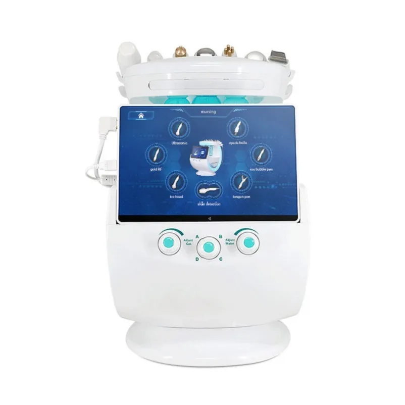 새로운 7 in 1 Smart Ice Blue Plus Hydra Microdermabrasion Hydrodermabrasion Water Peel Facial 기계 피부 분석 진단