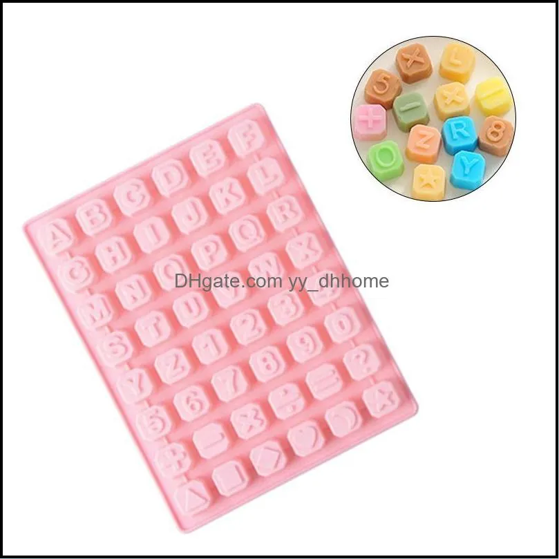 Letter Alphabet Silicone Molds Plaster Number Chocolate Mold Concrete Capital Mould English Letters Bakeware Cake Too Other