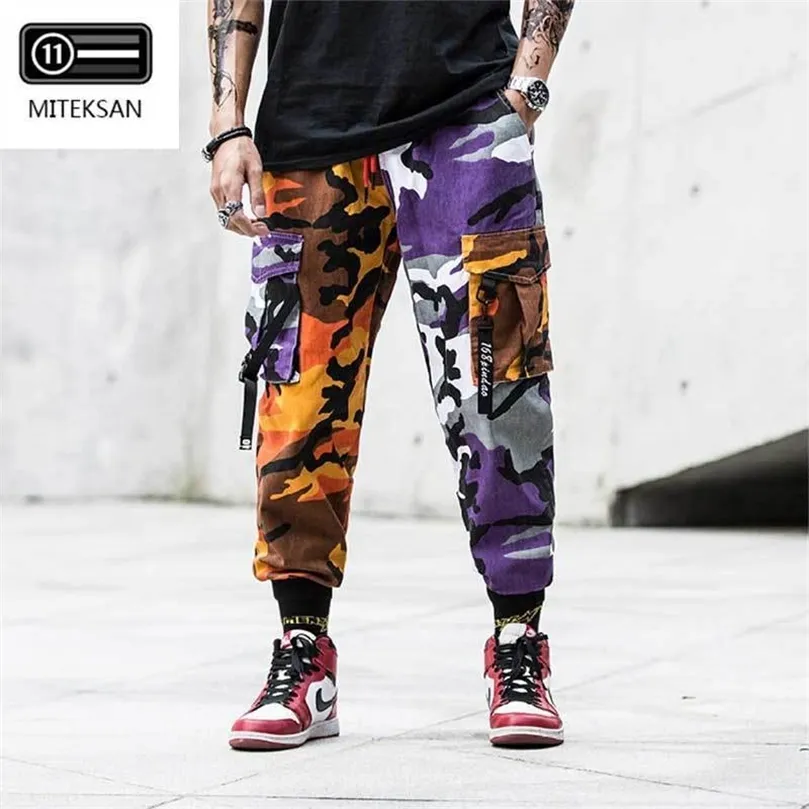 Joggers Cargo Pants Men Streetwear Camouflage Fashions Hip Hip Korean Trousers Casual Plus Size Cp Pants Pantalones Hombre 201126 From 22 87 DHgate
