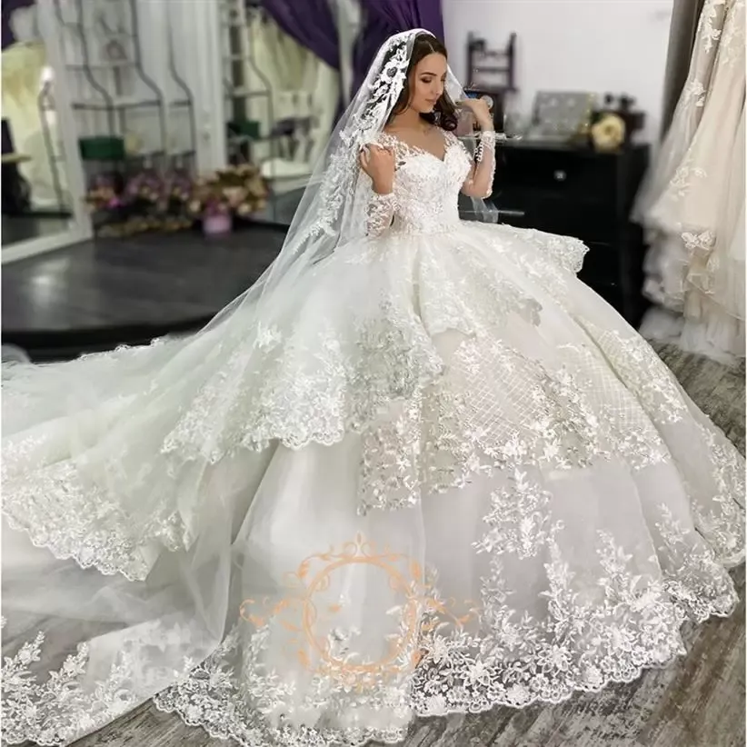 High Neck Sleeveless Wedding Dresses Lace Appliques A Line فساتين السهرة Sweep Train Bohemian New Vestidos De Novia main image 0