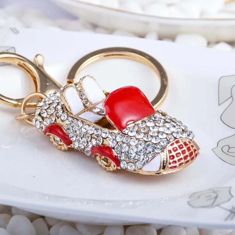 Keychains Cool Roadster Sports Car Keychain Crystal Luxury