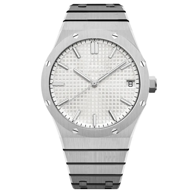 2022-316L roestvrijstalen herenhorloges kalender volledige automatische mannen mechanische beweging horloge 41x13mm montre de luxe orologio di lusso v6