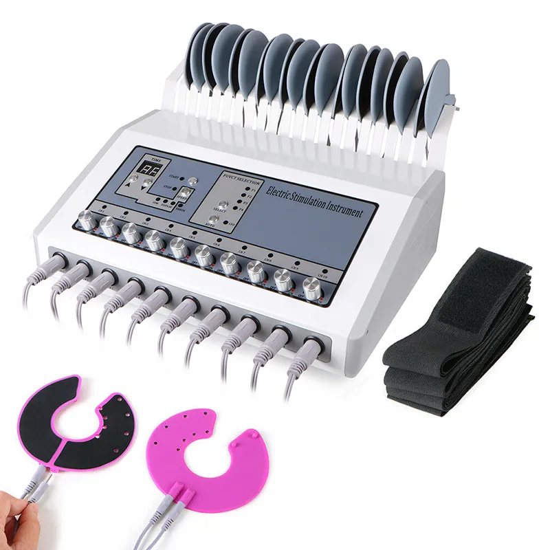 EMS Electric Muscle Stimulator Electro Muscle Training Drawing Body Slant Machine Electronic Pulse Pain Relief Microurrent Heal Care Therapy Salon Spa