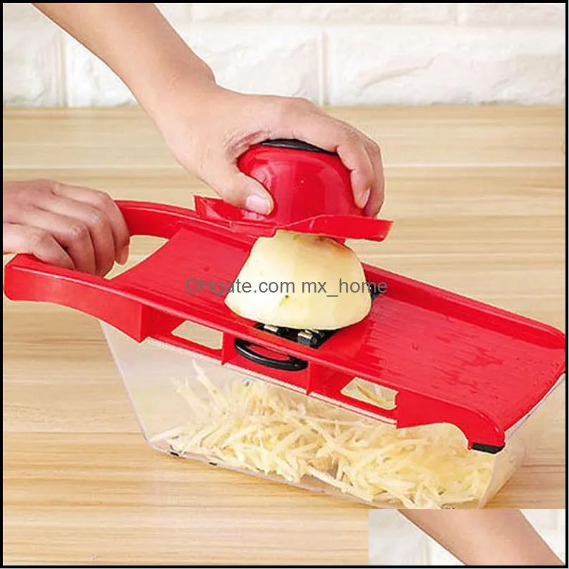 potato peeler carrot cheese grater dicer kitchen tool food shredder vegetable fruit slicer cutter with stainless steel blade dh0369