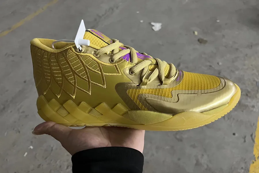 2022 Mens Rick And Morty LaMello Ball GOLD Lamelo Basketball Shoes With