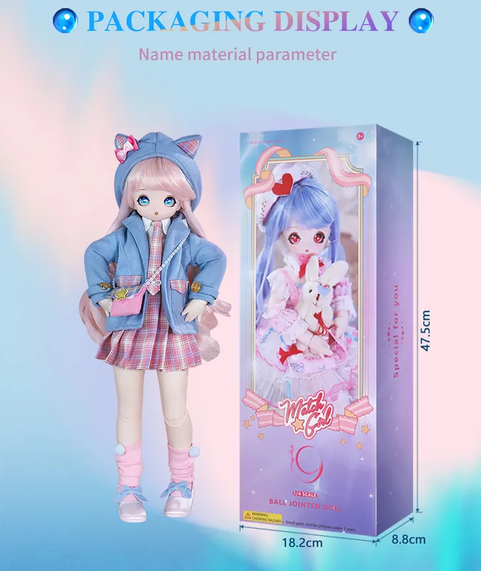 Dream Fairy 1/4 BJD Anime Style 16 Polegadas Doll Junta De Bola Conjunto  Completo, Incluindo Roupas De Roupas Kawaii Para Meninas MSD 220505 De  $398,02