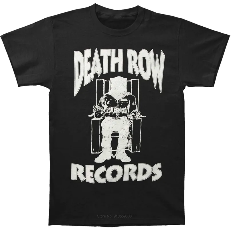 Lucu T Shirt Pria Baru T-shirt Death Row Records Putih TShirt Katun Kaos Pria Musim Panas Kaos Mode Ukuran Euro 220610