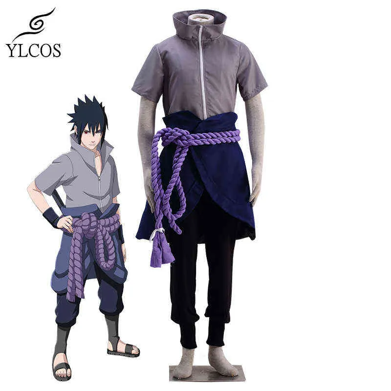 Perruque de Cosplay Anime Come Sasuke, pour costume de fête d'Halloween unisexe, Y220516