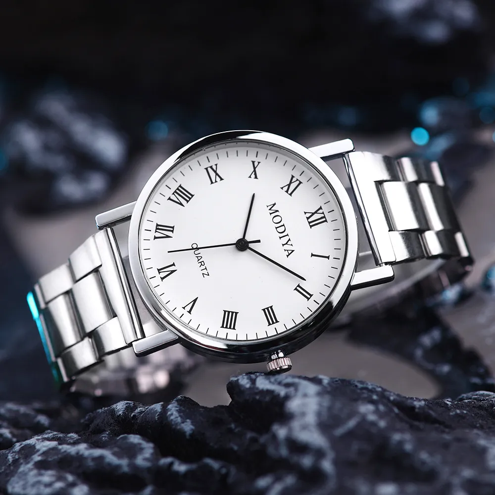 Mode Business Manner Armbanduhr Uhr Edelstahl Round Zifferblatt Casual Armbandwatch Neue Uhr Moderne Klassische Modiya Legierung Uhren Von 1 38 DHgate