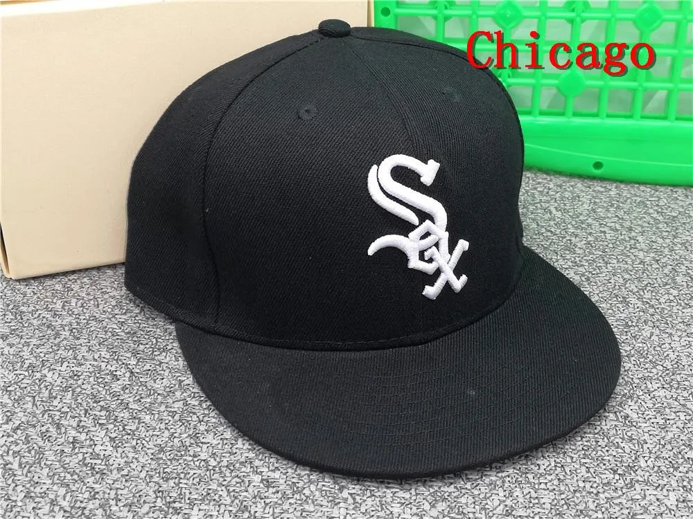 HS Chicago Hats Hats Man Letter Cool Sox Caps Caps Adult Hip Hop Cap Men Women Full Ablich Gorra