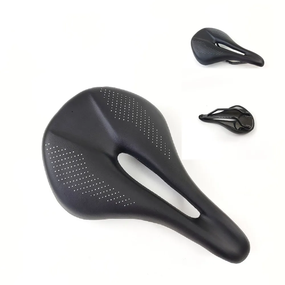 PU Carbon Fiber Saddle Road MTB Mountain Bike Bicycle Saddle para homem de ciclismo Saddle Trail Races Seat