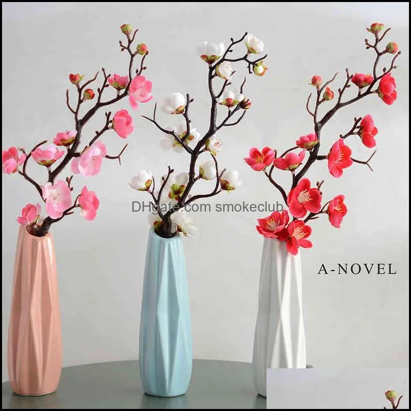 Wintersweet Magnolia Artificial Set Fake Living Room Home Decoration Dining Bouquet Tea Table Dried Flower