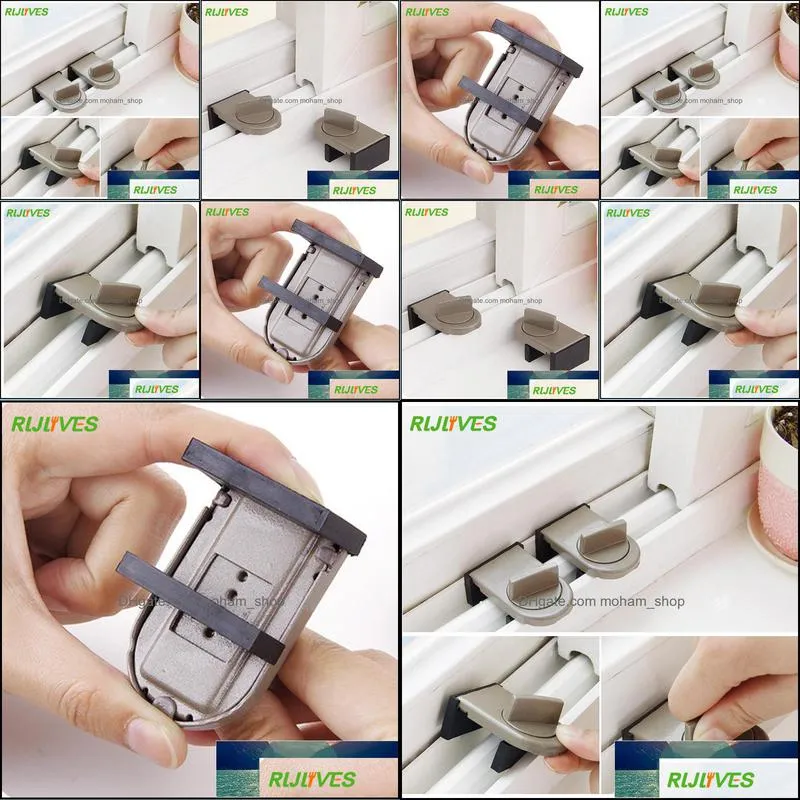 1Pc Move Window Child Safety Lock Sliding Windows Lock Kids Cabinet Locks Sliding Door Stopper Security Sliding Sash Stopper