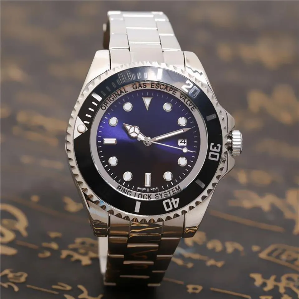 44MM Selling Top luxury watch New Stainless Steel Classic Mens Business Wristwatch Men Fashion stop Top quality Sport Watch Gi241G