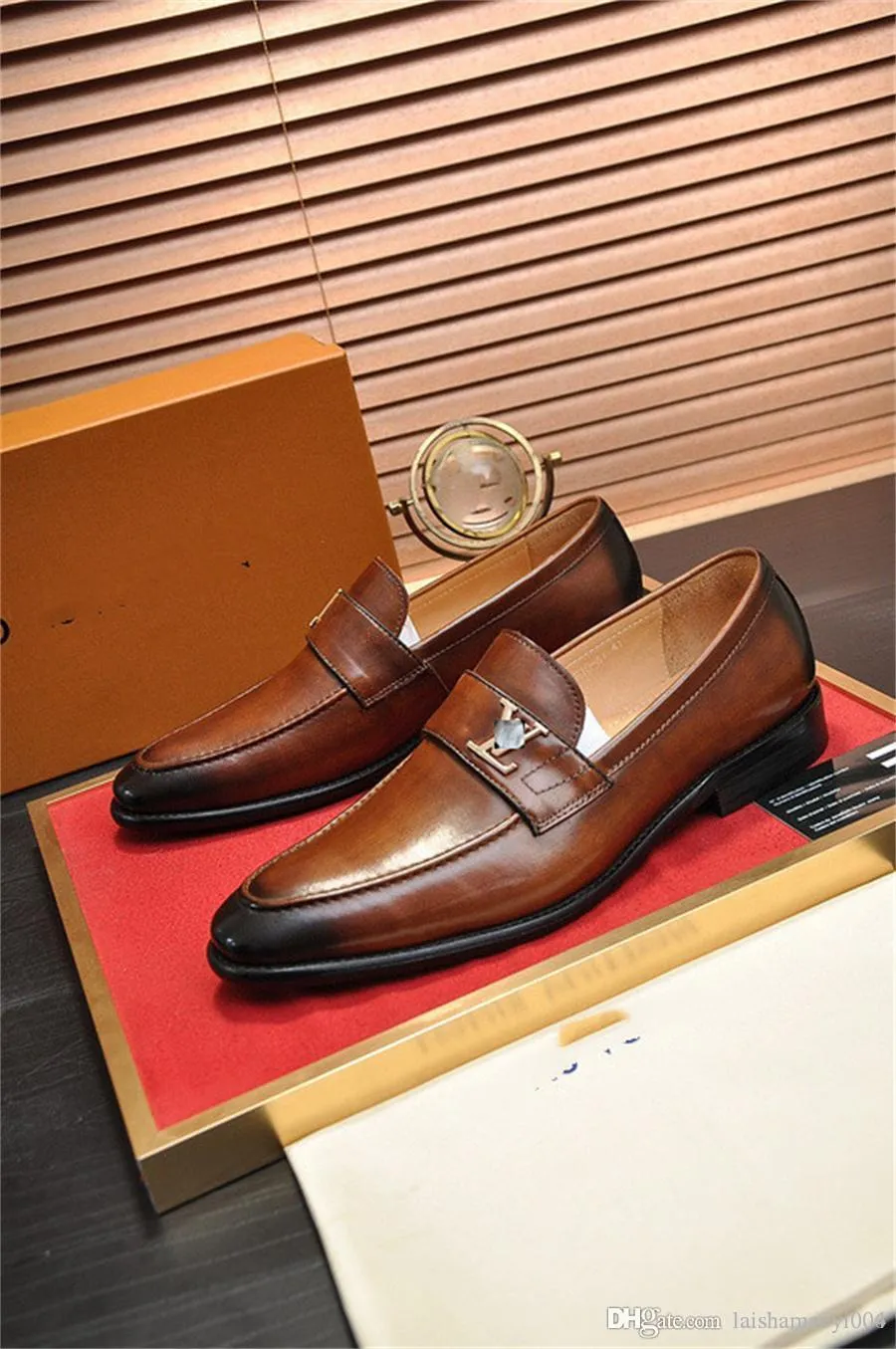 A3 Mocassins Homme chaussures Cuir Classique Mode Luxe Designer hommes chaussures Résistant à l'usure Antidérapant Mans chaussures Anti-dérapant Noir pointure 6.5-11
