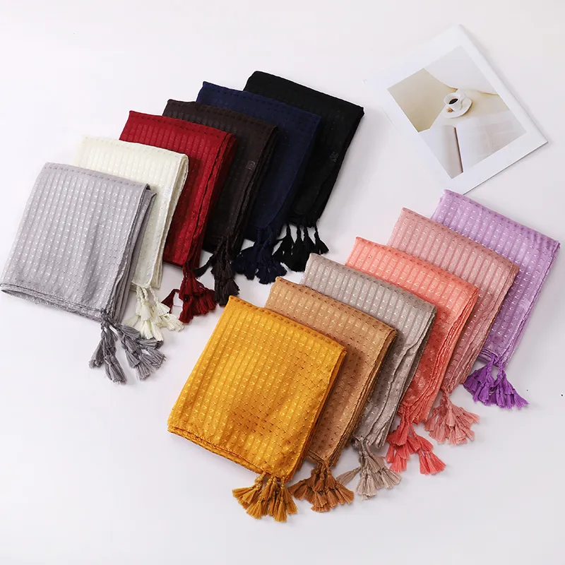 2022 Women Fashion Plain bronzing Floral Shawl Scarf Luxury Brand Long Size Bufandas Muslim Hijab Wrap Snood