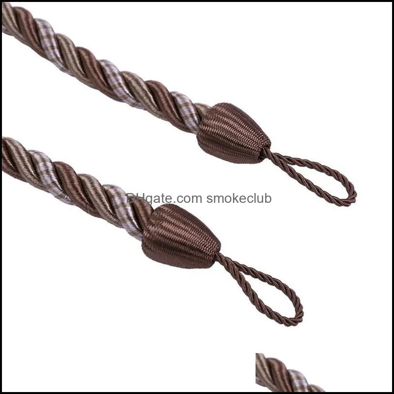 Other Home Decor Curtain Rope Buckle 2 PcsCotton Knitted Knot Braided Window Tiebacks Decorative Drapes Holdback For Living Room