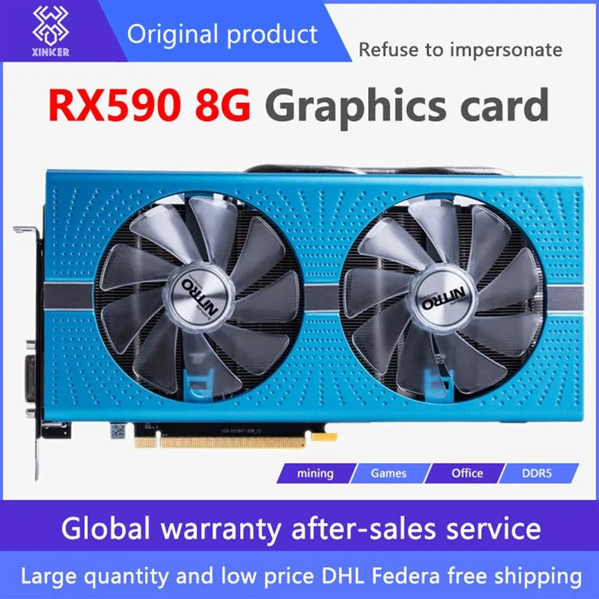 RX590 8G Sapphire Platinum Edition Card Mid-High-End Chicken Game Office는 가상 통화 Ethereum Graph263V를 채굴하는 데 사용할 수 있습니다.