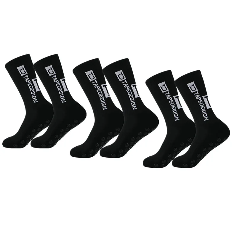 3 paires de chaussettes de Football pour hommes, coussinets antidérapants pour le Football, le basket-ball, le sport, 266t
