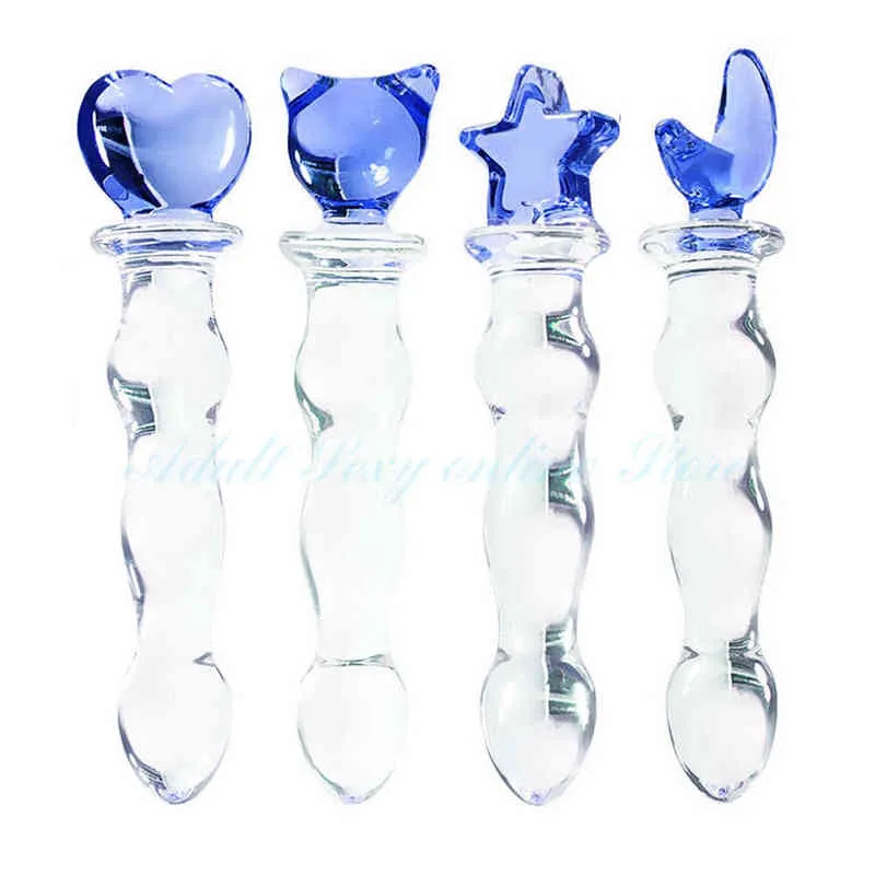 Dildo NXY, perline anali artificiali in cristallo, finto pene femminile in vetro, dildo anale, plug anale per adulti, masturbatore, giocattolo sessuale_voghion.com