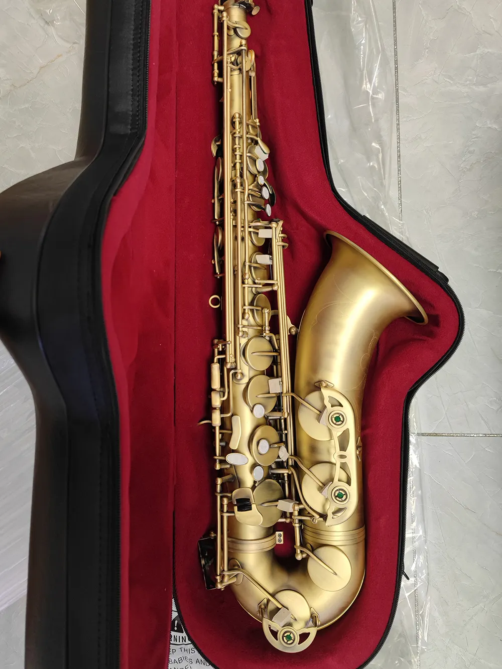 Matte Original 54 One to One Structure Model BB Professional Tenor Saxophone Retro Antique Copper Tenor Sax Jazz Instrument