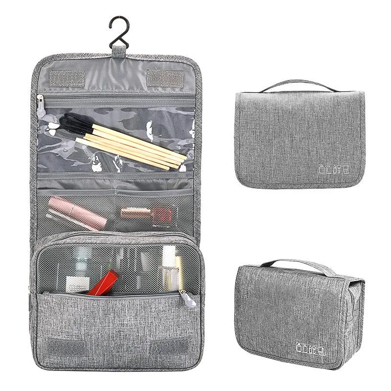 Korean version travel waterproof wash travels bag portable dust-proof storage hanging cosmetic bag