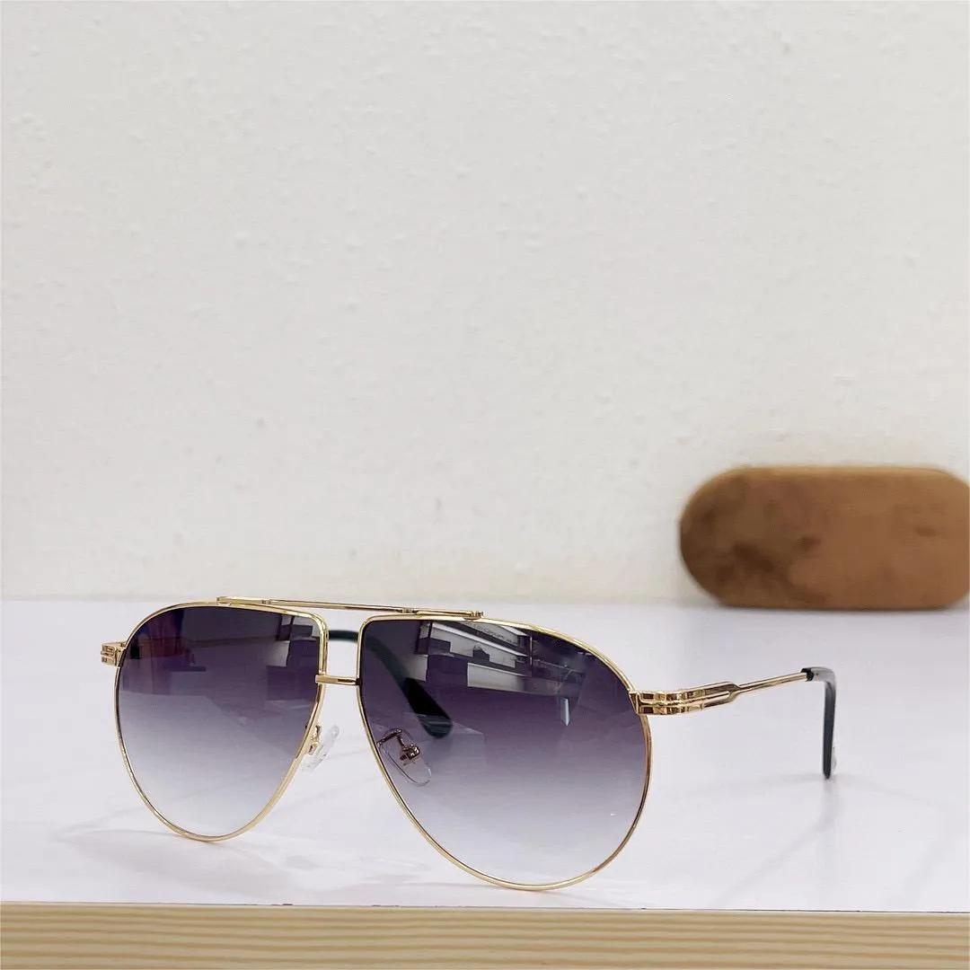 Solglasögon För Kvinnor Män Sommar 0825 Stil Anti-Ultraviolett Retro Tallrik Fyrkantig Helram Mode Glasögon Slumpmässig låda