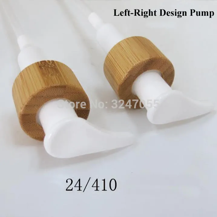 100 Stück 24/410 kosmetische Bambuspumpe für Shampoo/Körperwaschflasche, 24 mm Halsgröße, Lotionspumpe, Kosmetikbehälter