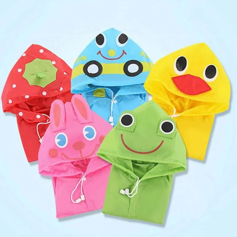 Cartoon Cartoon Raincoat Koreaanse kinderuitrusting Cute Baby Poncho Huishoudartikelen Playground Songkran Festival