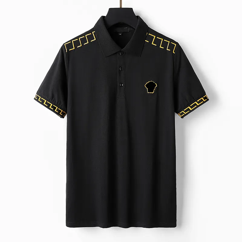 2022 new polo shirt LOGO embroidery spring summer and autumn pure cotton street skateboard couple casual fashion two color lapel T shirt M-XXXL