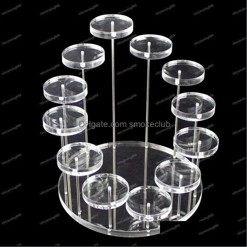 Round Cupcake Stand Acrylic Display Stand For Jewelry Cake Dessert Rack Party Wedding Cake Stand Baby Shower Decoration Holder
