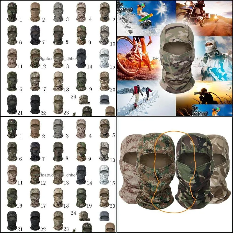 household sundries chiefs camouflage headgear outdoor cycling mask sun protection masks quick-drying mesh fabric cs headgears paf11267