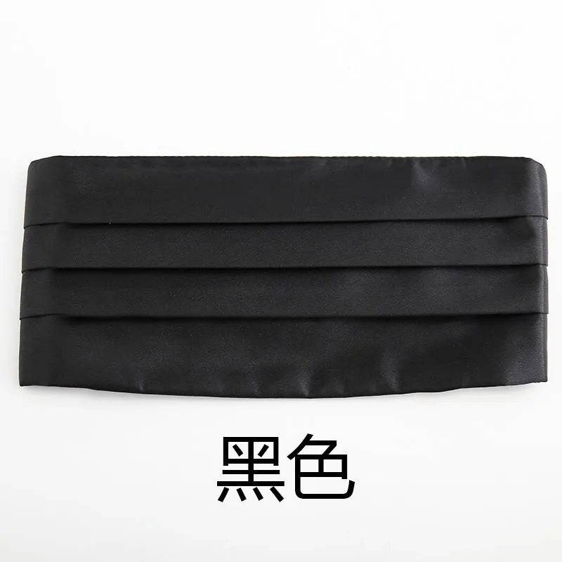 Paski IkePeibao Classic Black Cummerbund Regulowane dla smokingów