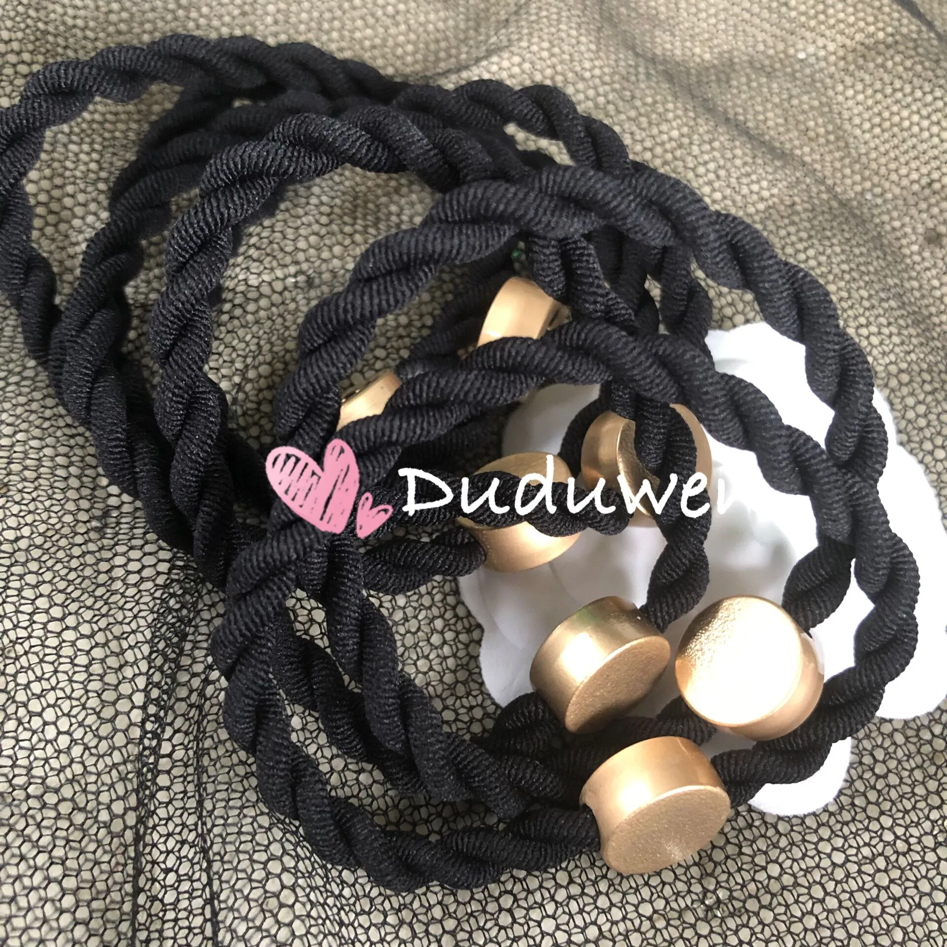 Ealstic Head Band Round Dot Incised 2C Elasitc Bands Fashion Hairtie Classic Braid Hair Rope C Collection Accessori usa come Braccia