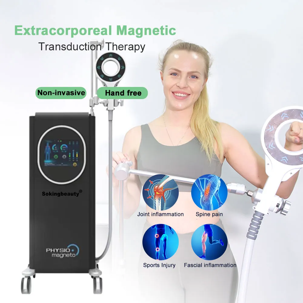 Massage thérapeutique par transduction magnétique extracorporelle verticale non invasif Pmst Tech Physio Magneto Soulagement de la douleur Rééducation sportive Machine pour blessures sportives