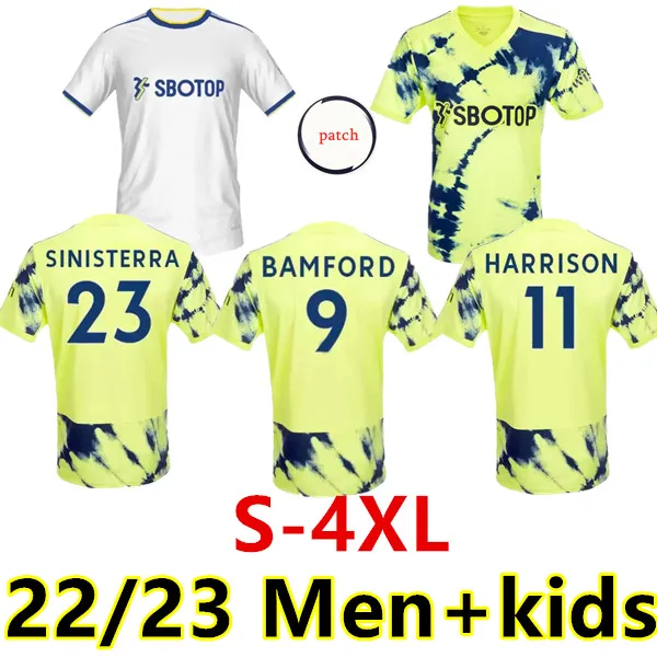 S-4xl 22 23 Leeds Soccer Jersey T Roberts Hernandez United Harrison James Bamford Raphinha Phillips Rodrigo 2022 2023 Football Shirt Men Skarp