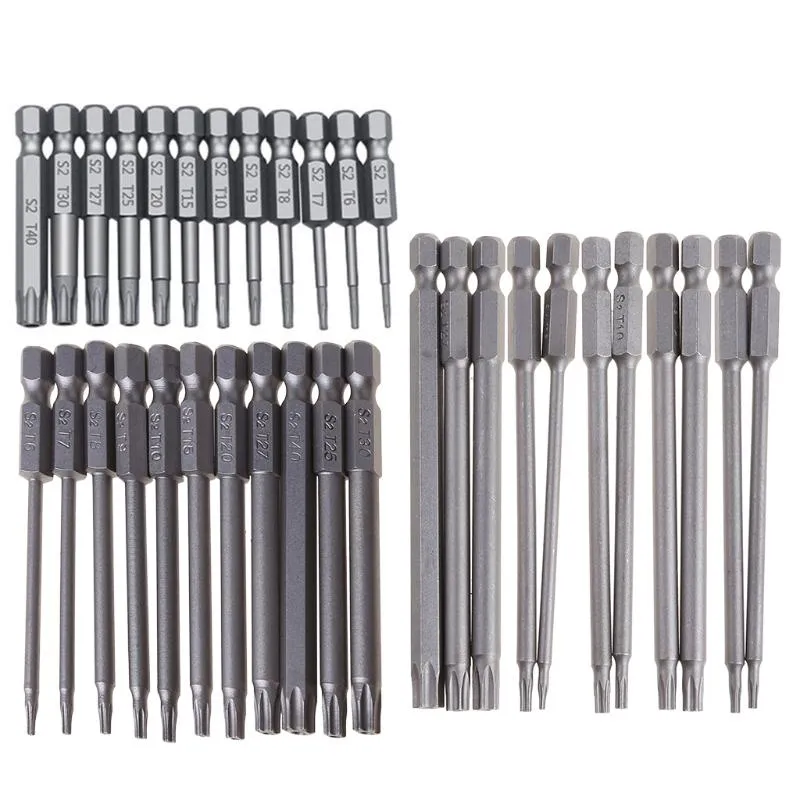 Ручные инструменты 11/12PCS TAMPER PREACE RILE DRILE BIT SET TORX Окрутня