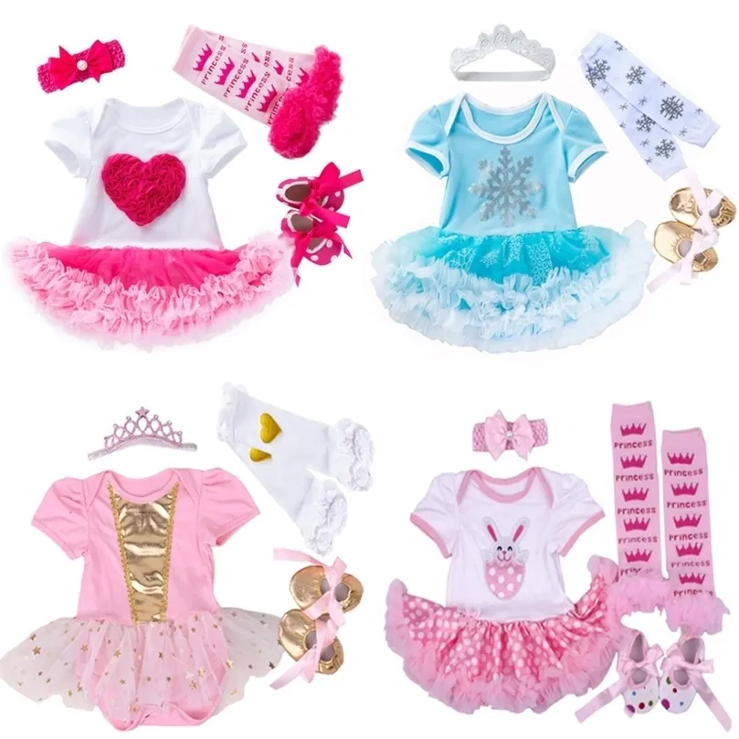 Babi Girl Vêtements Cartoon Cosplay Dentelle Princesse Robe Pour Bébé 1ère Année Pâques Mignon s Infant Party Set 220426