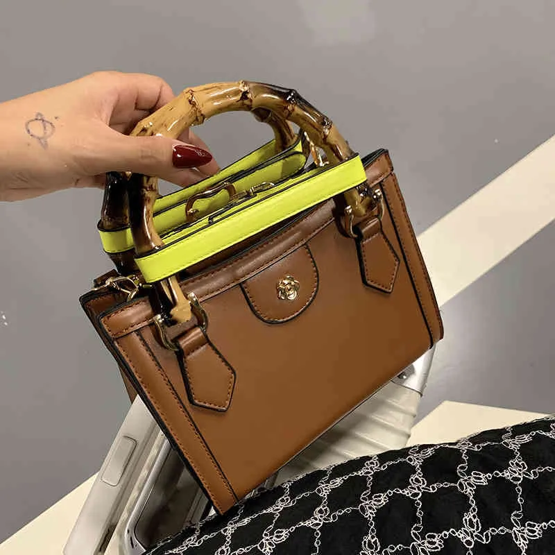 지갑 판매 고품질 대나무 슬러브 가방 여성 핸드 메신저 이른 가을 새 토트