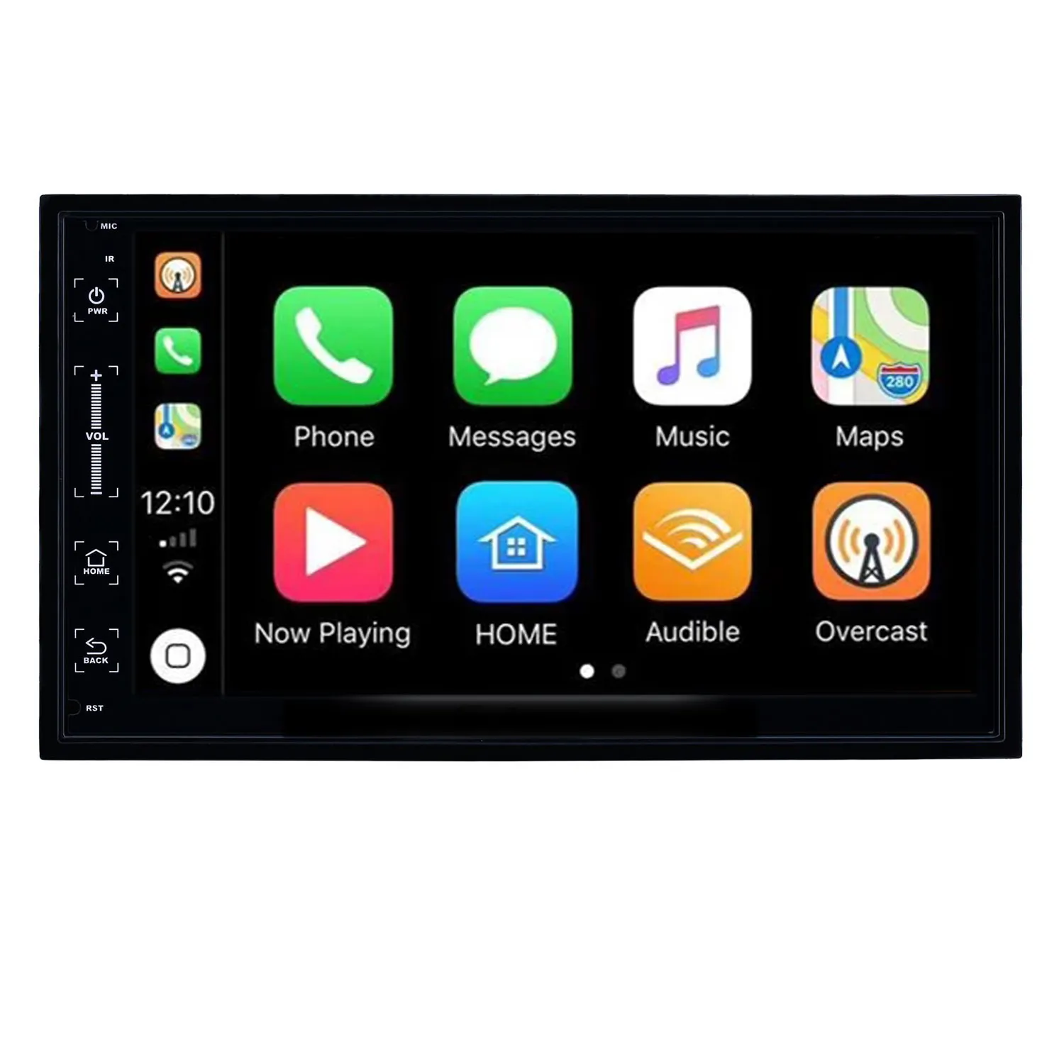 7 tums bil 2 Din Android Universal Video GPS-navigering Radio med HD-pekskärm Bluetooth Support OBD2 CarPlay Ratt Control