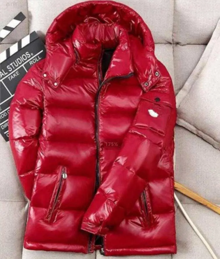 Simple Down Coat Jacket Nfc Scan Mens Hooded Thick and Fleece Thickened Men Women Couple Parka Winter