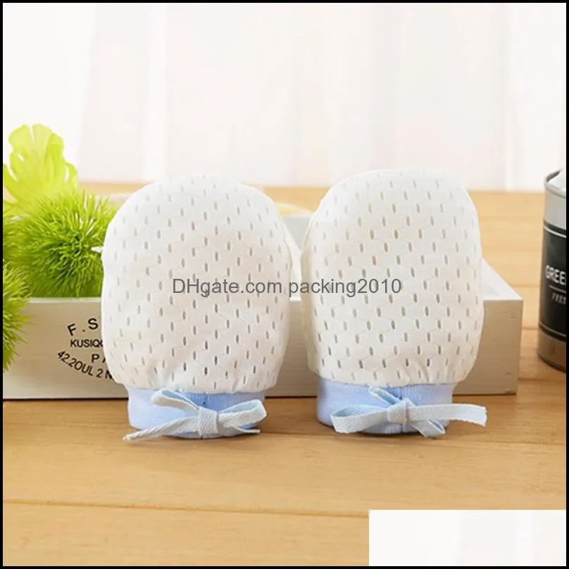 newborn baby mittens no scratch baby gloves home textile newborn mittens with anti falling strap for infant