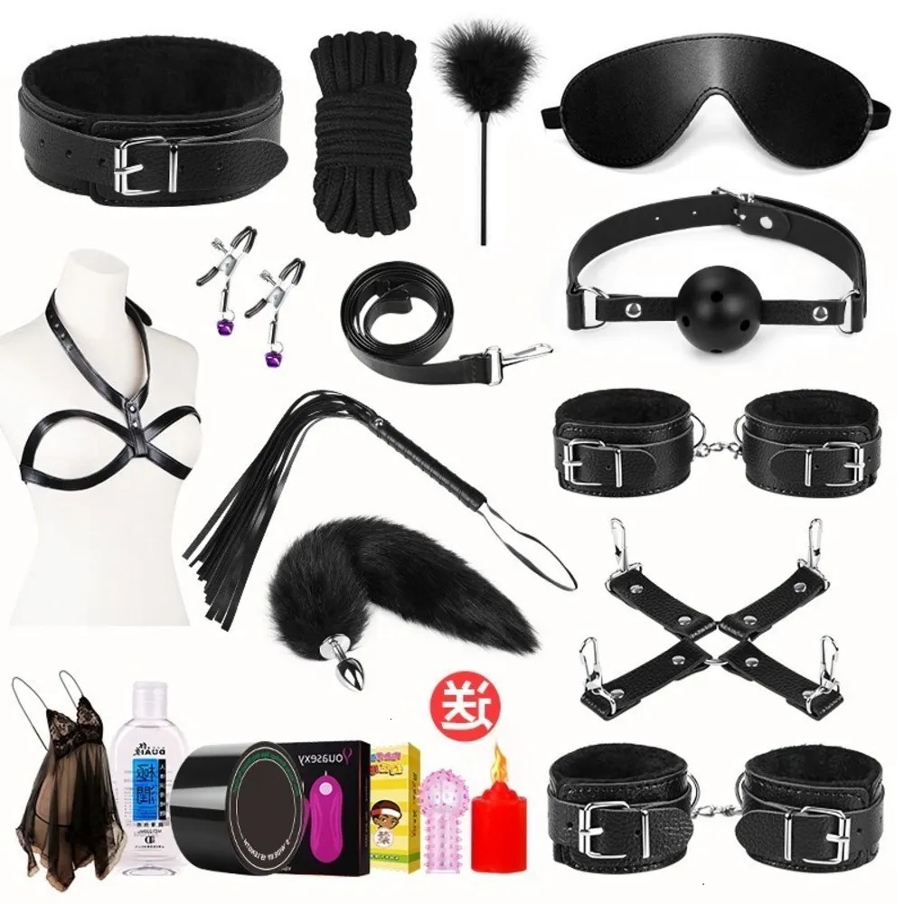 Set Binding Sm Props Fun Tools Training Handcuffs Flirting Alternative
