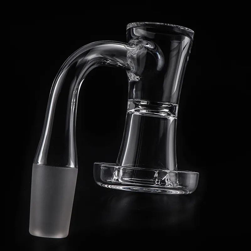 Ampulheta de solda completa de parede de 2,5 mm Fumar Terp Slurper Quartzo Banger 10 mm 14 mm 18 mm Borda chanfrada sem costura Slurpers soldados Unhas para vidro Bongs de água Dab Rigs Pipes