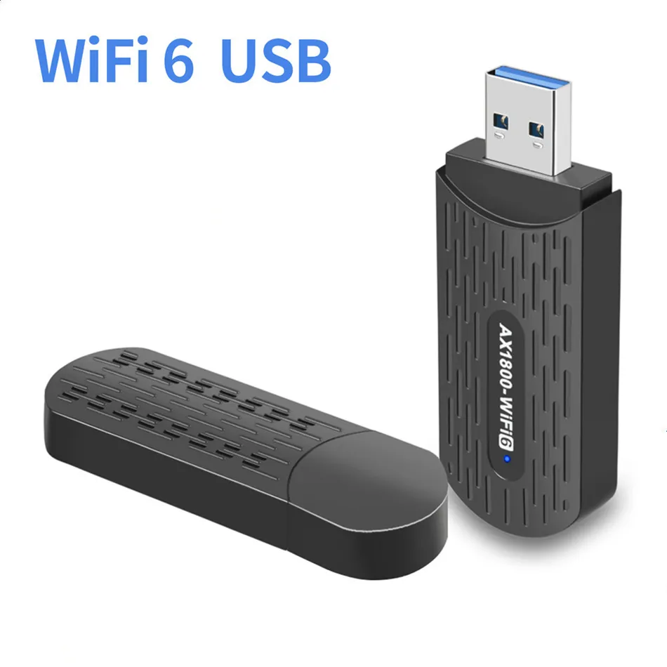 AX1800MBPS WIFI 6 USB-адаптер 1800M 2,4G/5 ГГц двойной полосы 802.11AX Беспроводная сетевая карта Wi-Fi Dongle Adapters USB3.0 для Windows 11