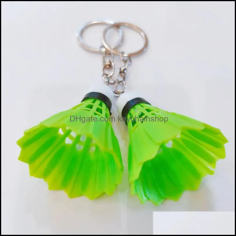 creative mini badminton keychain pendant men women sports goods keychains gift backpack charms accessories gift in bulk