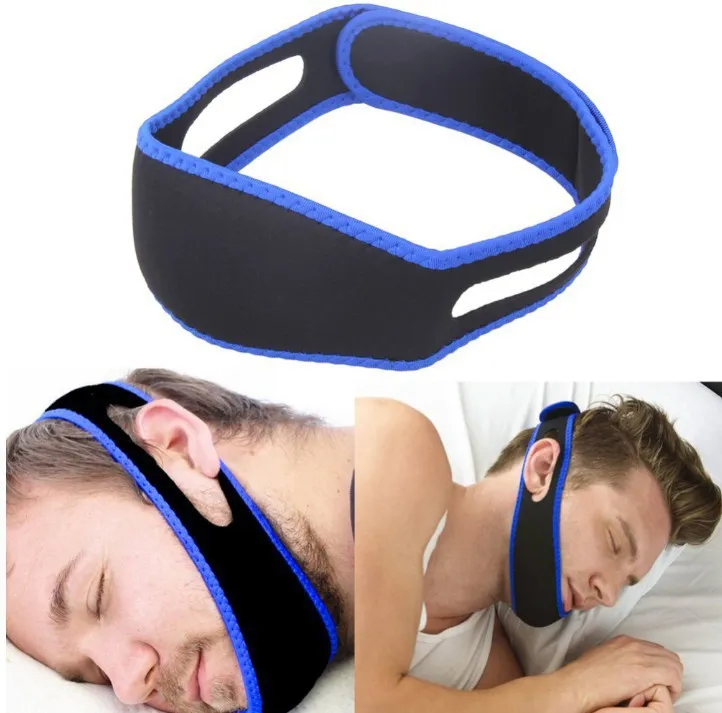 Diğer yatak malzemeleri horlama çene kayışı anti -horlama kemeri çene çözelti uyku kemeri kafa bandı bandaj gece uyku yardım araçları destek kemeri