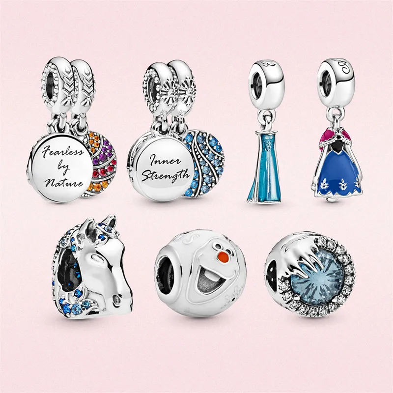 VENTE CHAUDE Sterling Sier Perles En Vrac Mode Perles Bracelets Chaîne De Sécurité Original Fit s Pendentif DIY Charms pour Filles_voghion.com