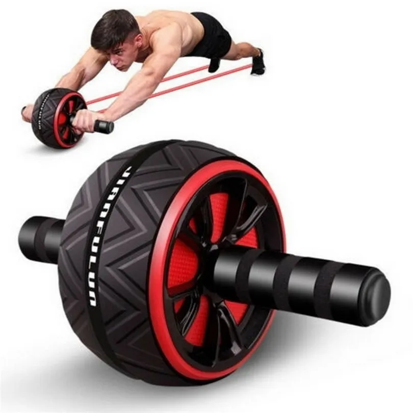 TPR Abdominal Wheel Roller Trainer Fitness Equipment Gym Hem Övning Body Building Belly Core Trainer T200506