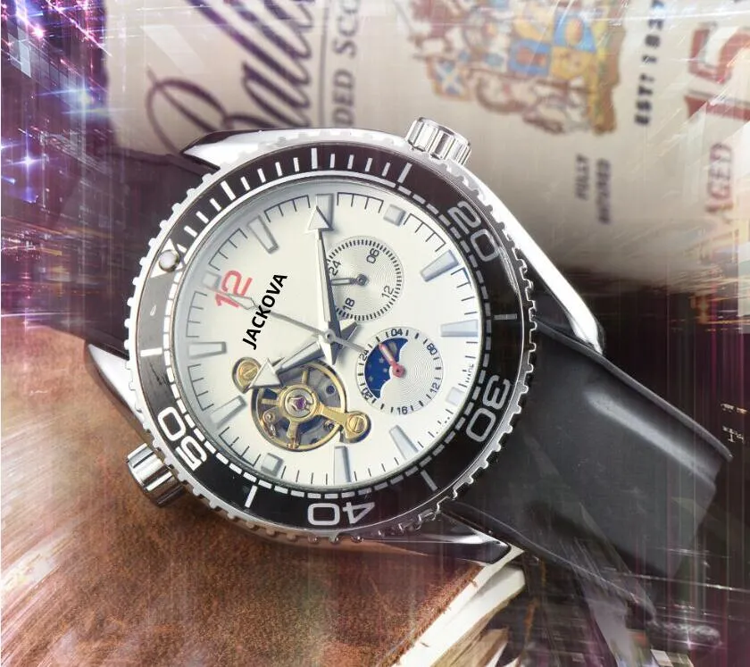Top-Modell-Uhren mit Skelett-Zifferblatt, 41 mm, automatisches Uhrwerk, mechanischer Gürtel aus Nylongewebe, Sport-Selbstaufzugsmode, klassische Armbanduhren mit Weihnachtsgeschenk